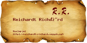 Reichardt Richárd névjegykártya